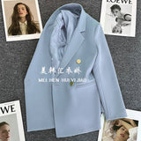 Toloer Green Fried Street Small Suit Jacket Female 2024 Spring And Autumn New Korean Version Net Red Temperament Small Leisure-Outfit
