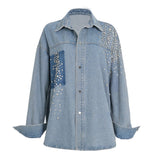 New Super Heavy Industries 668 Drill Irregular Washing Denim Shirt Jacket Loose