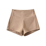 Trendy Women's Wear Spicy Girls' Group High Waist Shorts In Spring The New Style Tight-Fitting Buttocks Show Thin Straight Tube Leisure Hot Pants-Outfit
