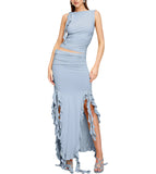 Summer New Jelly Lace Suit Women's Long