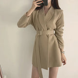 Toloer Celebrity Small Suit 2024 New Coat Female Spring And Autumn Korean Version Of Fried Street Design Sense Small Long Suit Female-Outfit