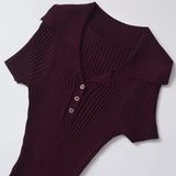 Homemade New Women's Classic Rib Rug Knitted Long Dress