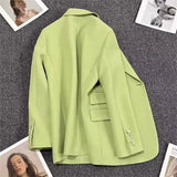 Toloer Spring And Autumn New Pink Suit Jacket Female A Button Casual Temperament Small Spring Suit Tide-Outfit