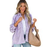 Women's Summer New Casual Do Old Casss Hole Loose Cowboy Coat
