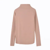 Toloer Turtleneck Bottom Shirt Women Autumn And Winter Pure Color Long Sleeve T-Shirt Women's New Korean Version Slim Slim Versatile