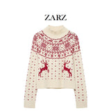 Homemade New Women's Knitted POLO Shirt Coat Knitted