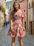 Temperament Dress Women 2025 Summer New Fashion Temperament Fresh Style Printing High-End A-Word