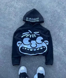 autumn and winter men fun pattern printed casual hoodie Harajuku Gothic style couple trendy sweatshirt streetwear 1028-1-Outfit