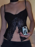Sexy Cami Top with Bow Lace