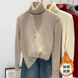 2025 Spring And Autumn Korean Version Of The Round-Necked Women's Shirt Age-Old Doll Shirt Fashion Casual Thin Nine-Sleeved Lace