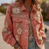 Trend 3D Digital Pattern Printing Fashion High Street Denim Jacket Men And