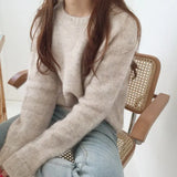 New Winter Sweater Women Pullover Girls Tops Knitting Vintage Long Sleeve Autumn Elegant Female Knitted Outerwear Warm