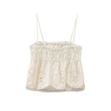 Women's Fashion Casual Set Sweet Sling Vest 0881027+ High-Waisted Shorts