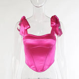 Toloer Summer Bundle Waist Show Back Strap Top Female Feeling A Word Collar