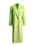 Toloer New Fashion Trend Tassel Splicing Suit Design Sense Loose Show Thin Long Suit Coat Female Spring And Autumn-Outfit