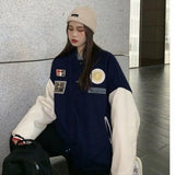 Spring Autumn Thin Patchwork Baseball Jacket Woment Bomber Women Harajuku Clothes Female Ladies Streetwear Gothic Loose