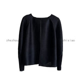 Folds 2025 Summer New Solid Color Top Dress High-End Fashion Two Sets Of High-End