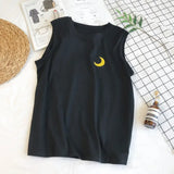 Cartoon Printed T Shirt 2019 New Summer Women Harajuku Weather Clothes sleeveless Tops Femme O-Neck Loose T