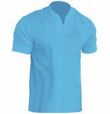 Men's Fitness Plus-Size Sports T-Shirt Men's Elastic Cotton Pocket Short-Sleeved Summer V-Neck Polo