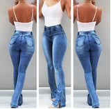 Washed Street Elastic Pants Wide-leg
