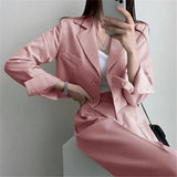 Toloer Suit Jacket Female 2024 Spring And Autumn Small Korean Fried Street New Version Of Casual Suit Jacket Female-Outfit