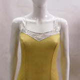 Ebay Fashionable Dress With Sexy Suspenders, Sequined Dress, Long Dress-Outfit