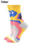 Socks Women Funny Harajuku Colorful Socks Cute Egg Food Art Printing Comfortable Fashion Harajuku Socks 2023