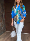 Leopard Print Shirts Women Spring Summer Fashion Button Long Sleeve Shirts For Women 2023 Boho Beach Long Shirt Top Femme-Outfit