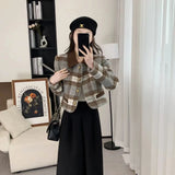 Style Hairy Short Coat 2025 New Women's Autumn And Winter Cotton Thicken French High-End