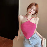Girls Hanging Neck Sexy Small Sling Vest Women Wearing Summer Beauty Back Pure Desire Inside A Short