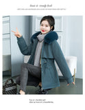 Cotton-Padded Jacket Female Long Style 2023 New Velvet Pie To Overcome Cotton-Padded Jacket Korean Version Loose Down Cotton Jacket Winter Coat-Outfit