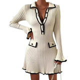 Women's Dresses In Autumn 2025 Elegant Knitted