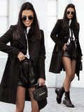 Women's Woolen Solid Color Lace-up