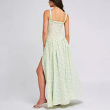 Women's New Sexy Sling U Tie Dew Back Perspective Chiffon