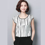 Blouse 2021 Fashion Summer Sexy Casual Silk Shirts Women Printed Blouse Shirt Tops Party Girls Blusas Femininas D733