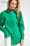 Cotton Shirts Office Lady Lady Long Sleeve Loose Tops Crepe 2023 Women's Spring Summer Shirts Comfortable