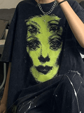 Screen Print Oversized Tee-Outfit