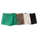 New Style Asymmetrical Solid Color Fashion Skirt Pants In Autumn 7385597-Outfit