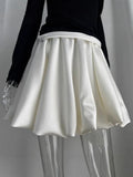 Spring And Summer New Linden Skirt Y2k Elegant Bright Face Folding Tuk Tuk Tuks Half-Dress Skirt In