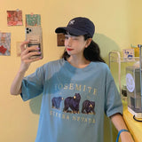 Toloer T-Shirt Girls Summer 2024 New Korean Version Loose Thin Student Jacket Girls 'College Style Women's