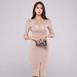 Sister Fan Supneic Sexy Tidal Dress 2025 Korean Version Of The New Long-Sleeved Ass Dress