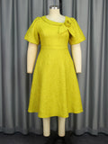New Tihua Fabric Flower Dress African Grand A Dress