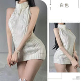 Sex Sweater Women Do Not Take Off The Big Breasts Leak Sexy Passion Pure Thin Knitted Shirt To Avoid Temptation