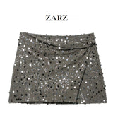 Homemade New Women's Clothing Balls And Tablets Double-Pearl Miniskirt