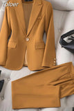 Blazer Women Office Casual Solid Long Sleeve Single Breasted Fashion Blazers Or Pants Elegant Chic Outerwear