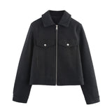 Women's 2025 New Soft Zippered Jacket