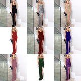 Summer New Women's Fashion Sleeveless Dress Sleeve-Less Dress Woman With Leek Open