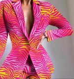 New Casual Print Fashion Small Suit Women's