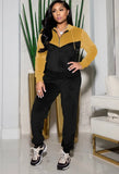 Winter Contrast Color Velvet Hoody