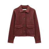 Homemade New Women's Classic Fashioned Fleet Mask Effect Jacket